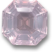 Asscher 컷 로즈 쿼츠