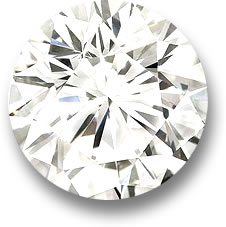라운드 화이트 다이아몬드 원석