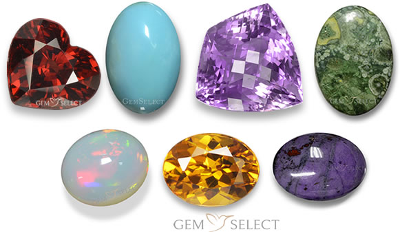 GemSelect의 물병자리 조디악 스톤 - 중간 이미지