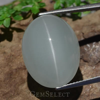 GemSelect의 캣츠아이 아쿠아마린 카보숑