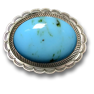 Turquoise and Silver Buckle