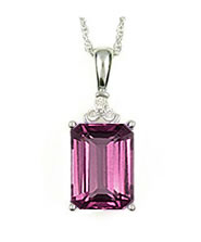 Pink Rhodolite Garnet Pendant