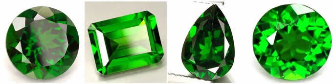 러시아의 Chrome Diopside