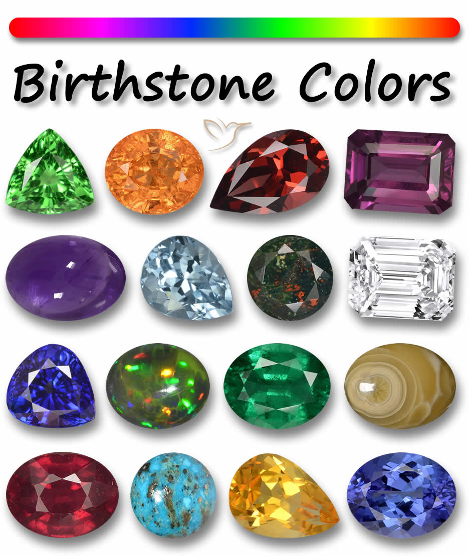 GemSelect의 탄생석 색상