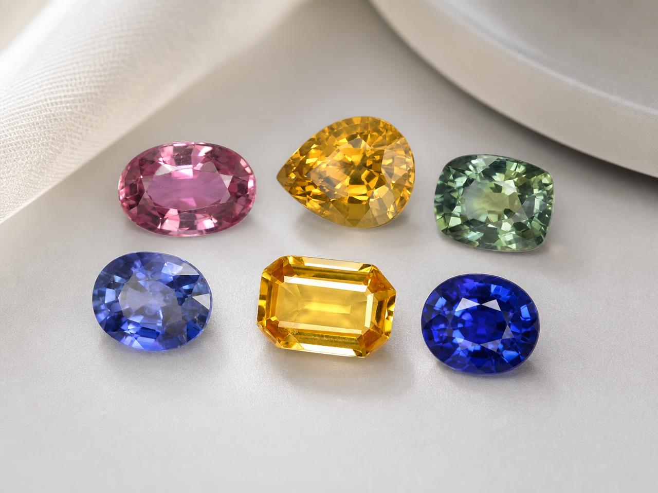 7x5mm 크기의 정밀 가공된 사파이어 원석