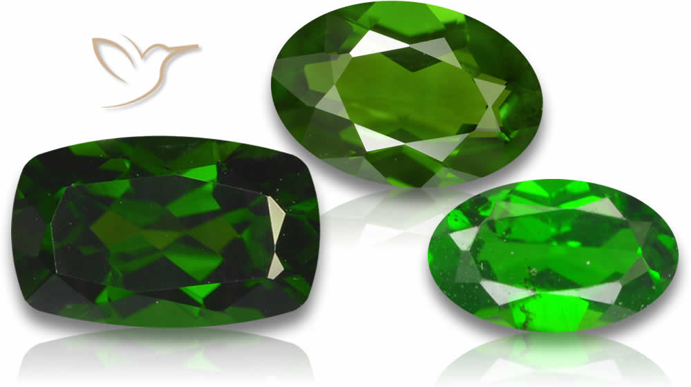 크롬 Diopside 보석