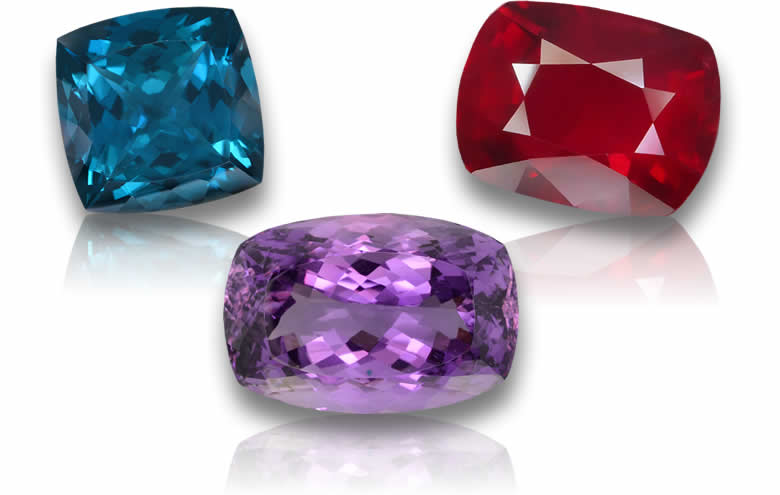 주얼리용 쿠션컷 원석