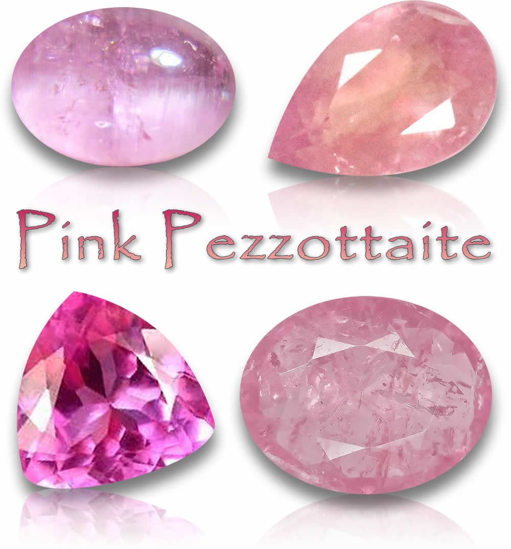천연 핑크 Pezzottaite 원석