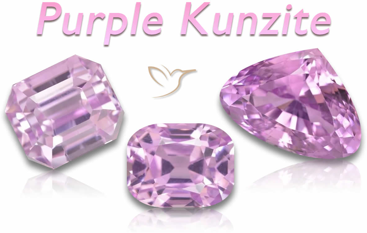 판매용 느슨한 보라색 Kunzite