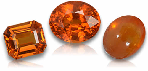 판매용 Spessartite 원사
