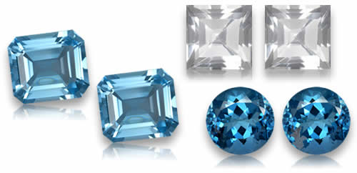 귀걸이 및 주얼리에 어울리는 토파즈 원석 한 쌍