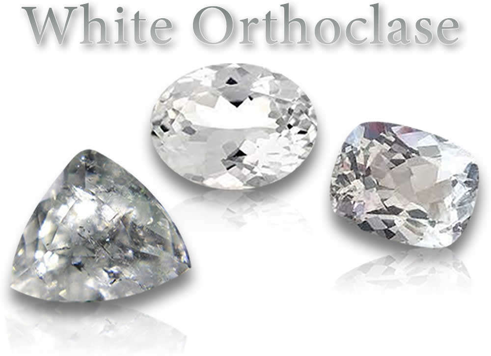 천연 백색 Orthoclase 원석