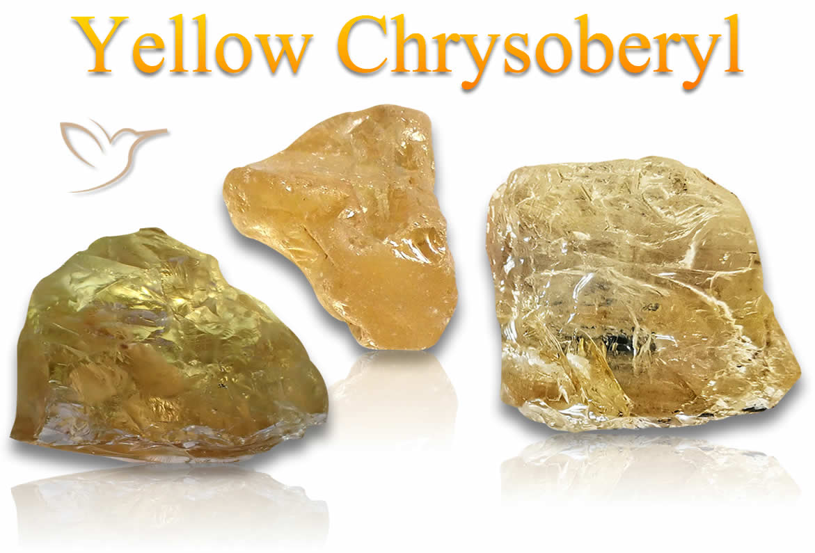 거친 노란색 Chrysoberyl 돌