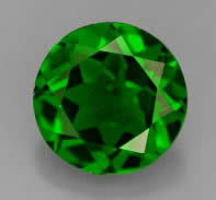 러시아의 크롬 Diopside
