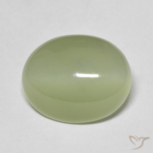 5.67ct 자연스러운 아미 그린 액티노라이트 캣츠아이, 타원형, 투명한