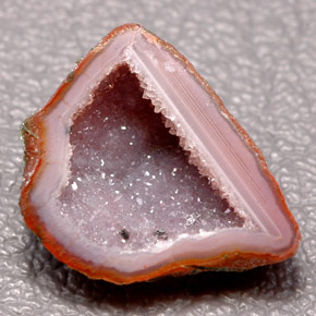 5.00캐럿 천연 멀티컬러 아게이트 지오드, 멋진 모양, 15.6×12.4 mm, 불투명체