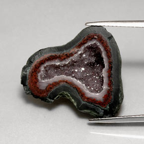 17.96캐럿 천연 멀티컬러 아게이트 지오드, 멋진 모양, 불투명체