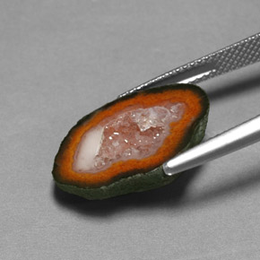 8.24캐럿 천연 다색 마노 지오드, 멋진 모양, 불투명체