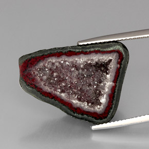 16.82캐럿 천연 다색 마노 지오드, 멋진 모양, 불투명체