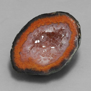9.01캐럿 천연 멀티컬러 아게이트 지오드, 멋진 모양, 18.4×13.8 mm, 불투명체