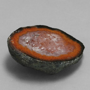 9.01캐럿 천연 멀티컬러 아게이트 지오드, 멋진 모양, 18.4×13.8 mm, 불투명체