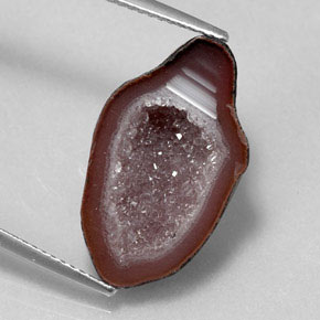 6.80캐럿 천연 멀티컬러 아게이트 지오드, 멋진 모양, 21.2×12.4 mm, 불투명체
