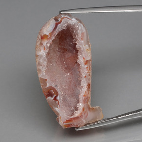 44.32캐럿 천연 멀티컬러 아게이트 지오드, 멋진 모양, 35.5×18.4 mm, 불투명체