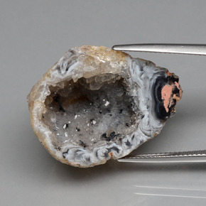 42.66캐럿 천연 멀티컬러 아게이트 지오드, 멋진 모양, 30.3×21.8 mm, 불투명체