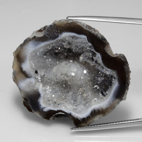 65.22캐럿 천연 멀티컬러 아게이트 지오드, 멋진 모양, 36.2×31.3 mm, 불투명체