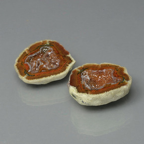 캐럿 천연 멀티컬러 아게이트 지오드 보석, 멋진 모양, 21.4×18.6 mm, 불투명체