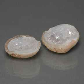 21.74캐럿 천연 멀티컬러 아게이트 지오드 보석, 멋진 모양, 16.8×15.4 mm, 불투명체
