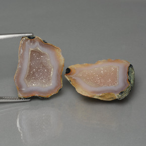 41.89캐럿 천연 멀티컬러 아게이트 지오드 보석, 멋진 모양, 25.2×19 mm, 불투명체