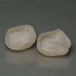 16.57캐럿 천연 멀티컬러 아게이트 지오드 보석, 멋진 모양, 20.1×17 mm, 불투명체