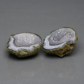 62.03캐럿 천연 멀티컬러 아게이트 지오드 보석, 멋진 모양, 25.1×23.5 mm, 불투명체