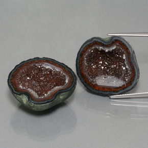 52.45캐럿 천연 다색 마노 지오드 보석, 멋진 모양, 불투명체