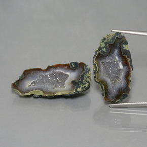 캐럿 천연 다색 마노 지오드 보석, 멋진 모양, 불투명체