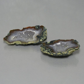 캐럿 천연 다색 마노 지오드 보석, 멋진 모양, 불투명체