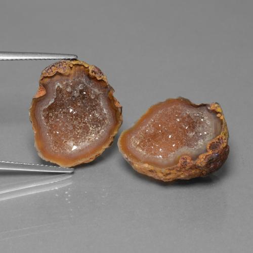 29.40캐럿 천연 멀티컬러 아게이트 지오드 보석, 멋진 모양, 20.5×17.5 mm, 불투명체