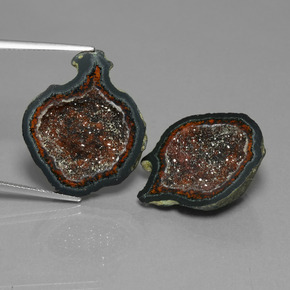 캐럿 천연 다색 마노 지오드 보석, 멋진 모양, 불투명체