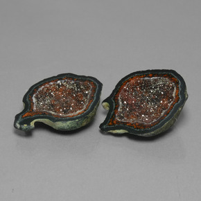 캐럿 천연 다색 마노 지오드 보석, 멋진 모양, 불투명체