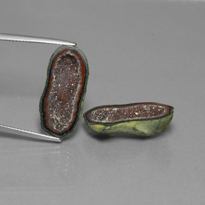 캐럿 천연 다색 마노 지오드 보석, 멋진 모양, 불투명체