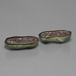 캐럿 천연 다색 마노 지오드 보석, 멋진 모양, 불투명체