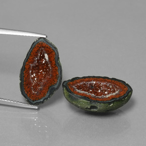 캐럿 천연 다색 마노 지오드 보석, 멋진 모양, 불투명체