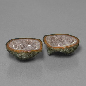 12.94캐럿 천연 다색 마노 지오드 보석, 멋진 모양, 불투명체