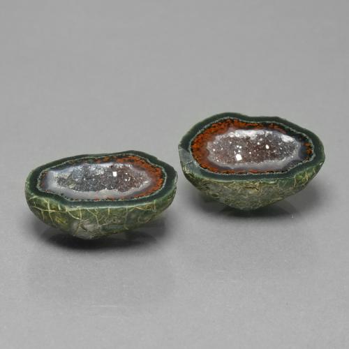 23.55캐럿 천연 다색 마노 지오드 보석, 멋진 모양, 불투명체