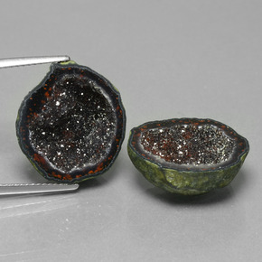 캐럿 천연 다색 마노 지오드 보석, 멋진 모양, 불투명체