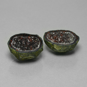 캐럿 천연 다색 마노 지오드 보석, 멋진 모양, 불투명체