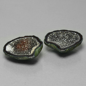 16.69캐럿 천연 다색 마노 지오드 보석, 멋진 모양, 불투명체