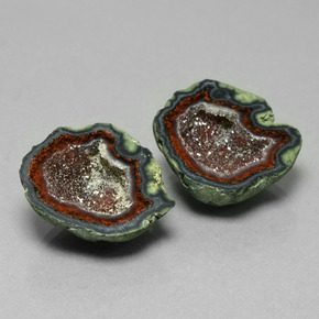 25.58캐럿 천연 다색 마노 지오드 보석, 멋진 모양, 불투명체