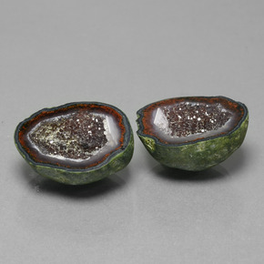 26.55캐럿 천연 다색 마노 지오드 보석, 멋진 모양, 불투명체